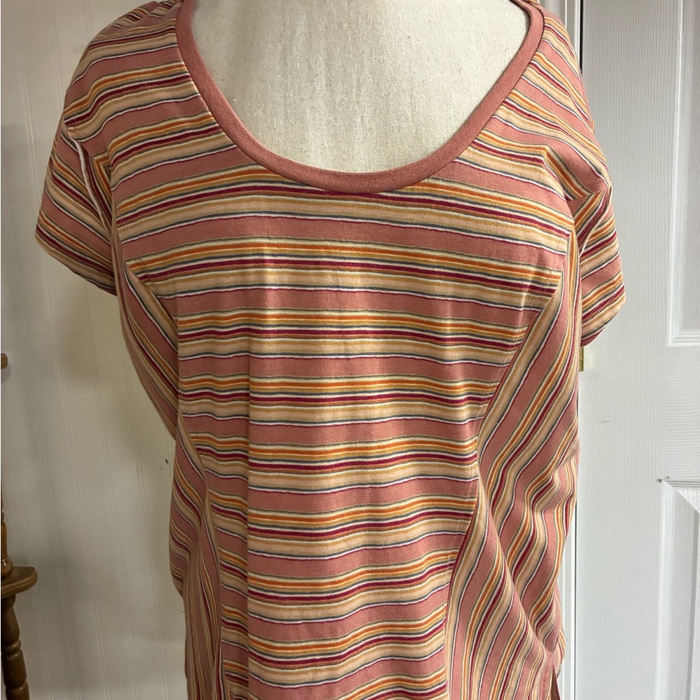 Matilda Jane Multicolor Striped Short Sleeve Top